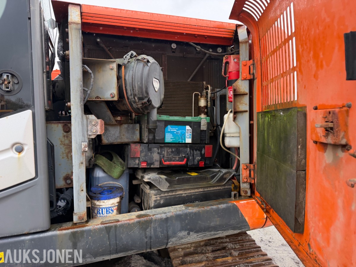 2008 Hitachi ZX225USPLC-3 Beltegraver, Engcon tiltrotator, S70, 2 skuffer