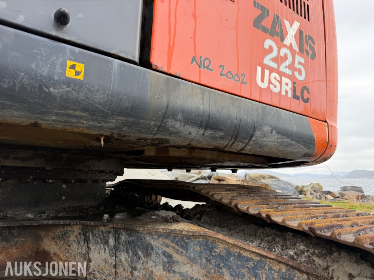 2008 Hitachi ZX225USPLC-3 Beltegraver, Engcon tiltrotator, S70, 2 skuffer