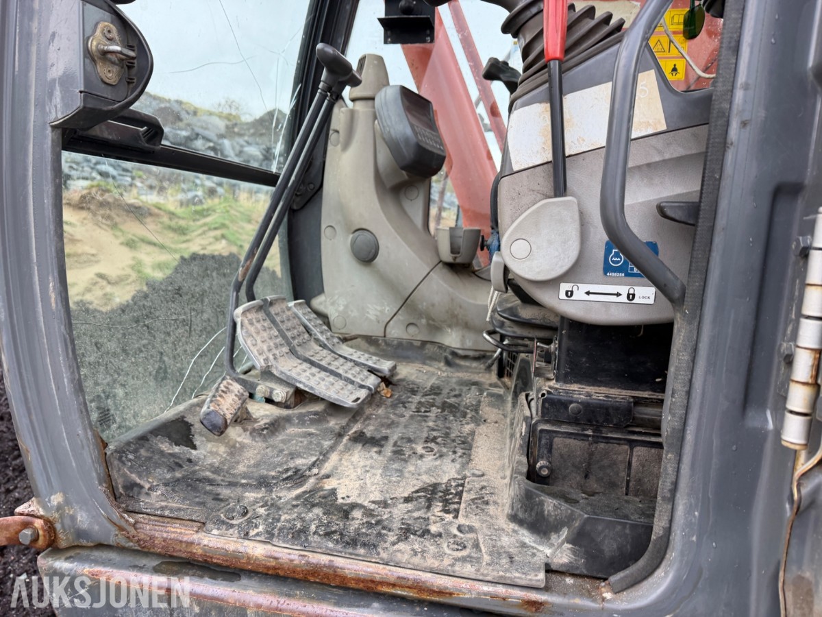 2008 Hitachi ZX225USPLC-3 Beltegraver, Engcon tiltrotator, S70, 2 skuffer