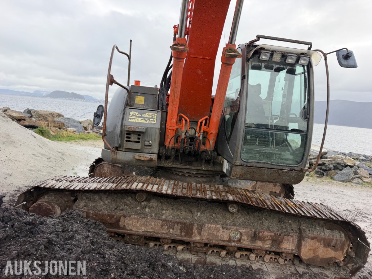 2008 Hitachi ZX225USPLC-3 Beltegraver, Engcon tiltrotator, S70, 2 skuffer
