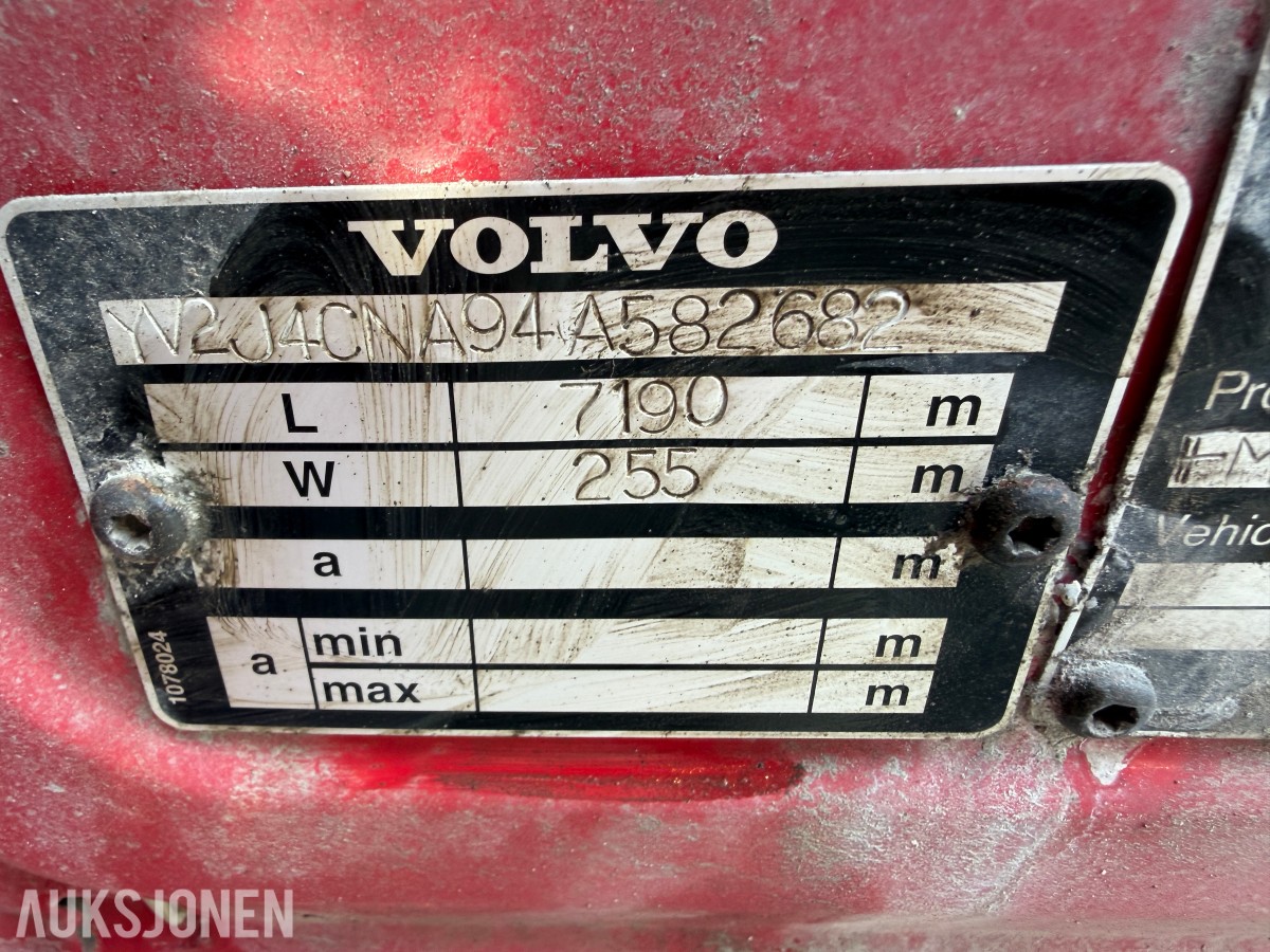 2004 Volvo FM9 Krokløftbil, Multilift 14 tonn