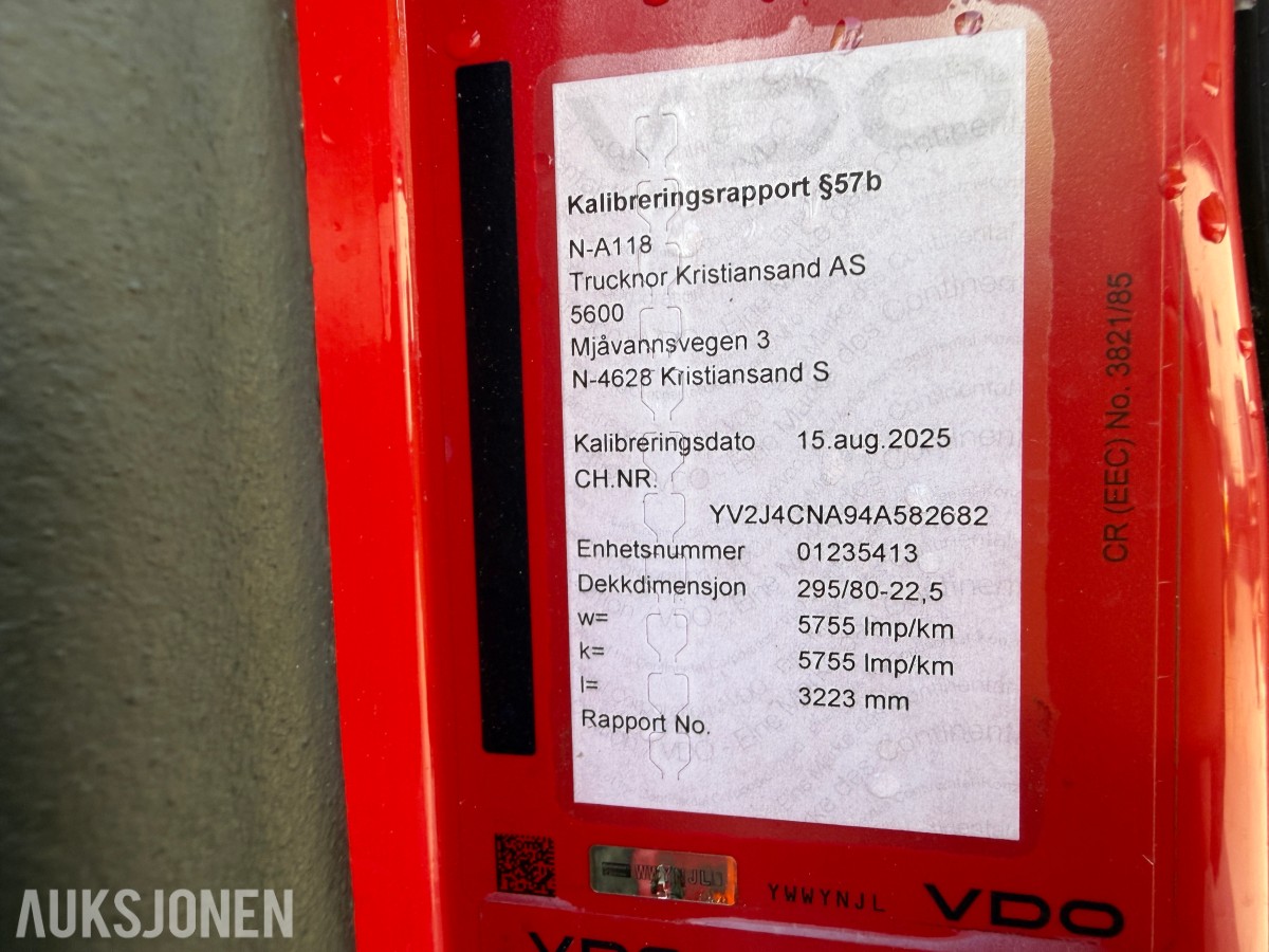 2004 Volvo FM9 Krokløftbil, Multilift 14 tonn