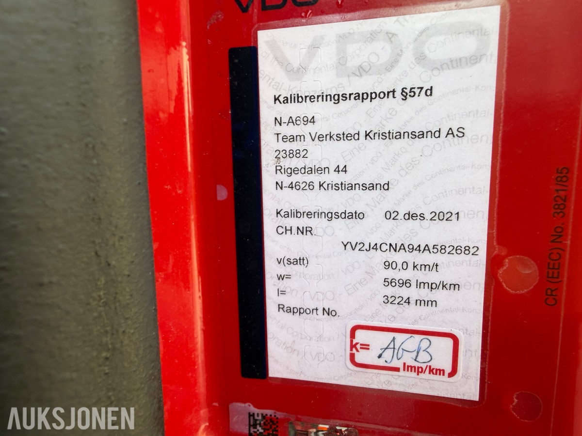 2004 Volvo FM9 Krokløftbil, Multilift 14 tonn