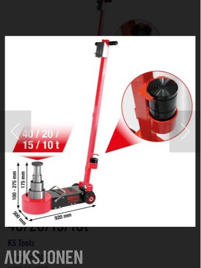 2026 NY KS TOOLS PERFORMANCE LUFT-HYDRAULISK JEKK – 40 TONN!