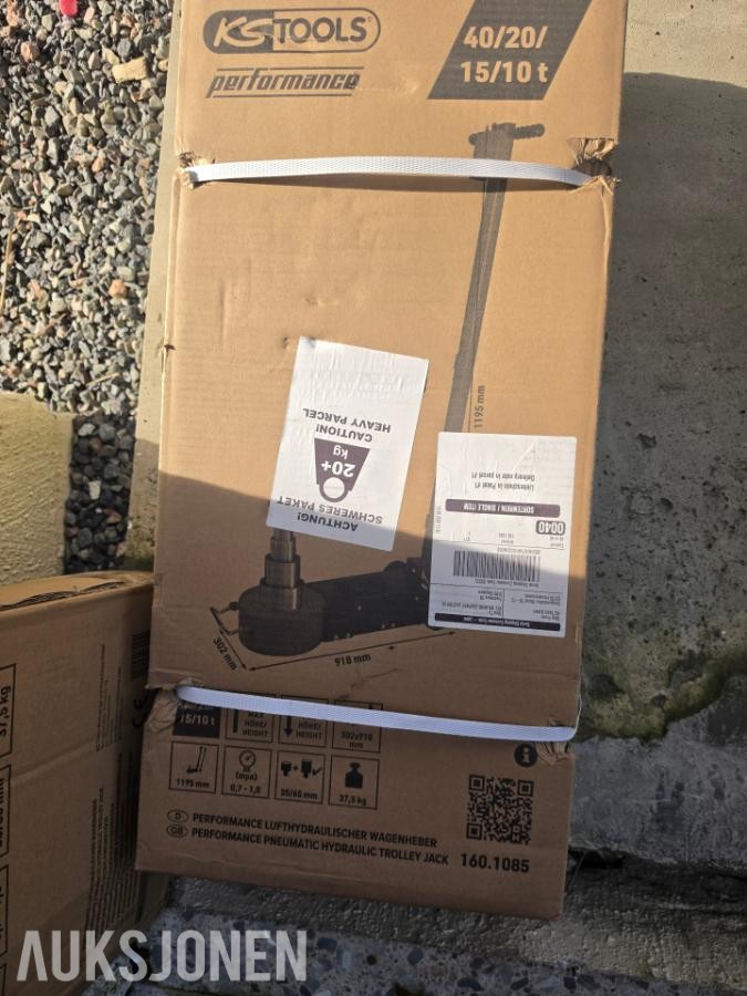 2026 NY KS TOOLS PERFORMANCE LUFT-HYDRAULISK JEKK – 40 TONN!