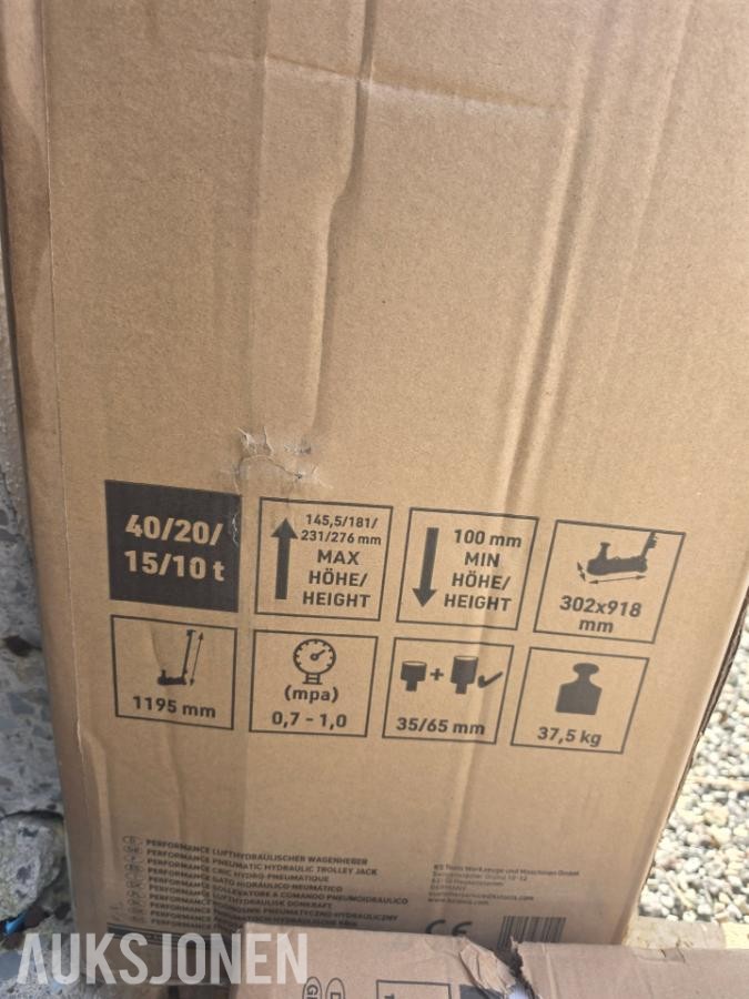2026 NY KS TOOLS PERFORMANCE LUFT-HYDRAULISK JEKK – 40 TONN!