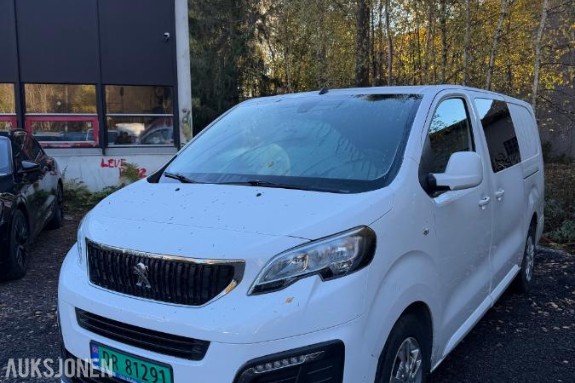 2020 Peugeot Expert, 2,0 BlueHDI 120hk L3, 157517km  – L3 LANG – AUTOMAT – RYGGEKAMERA – FULL SERVICEHISTORIKK