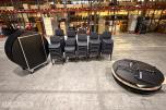 79 konferansestoler & 11 runde bankettbord med bordtralle