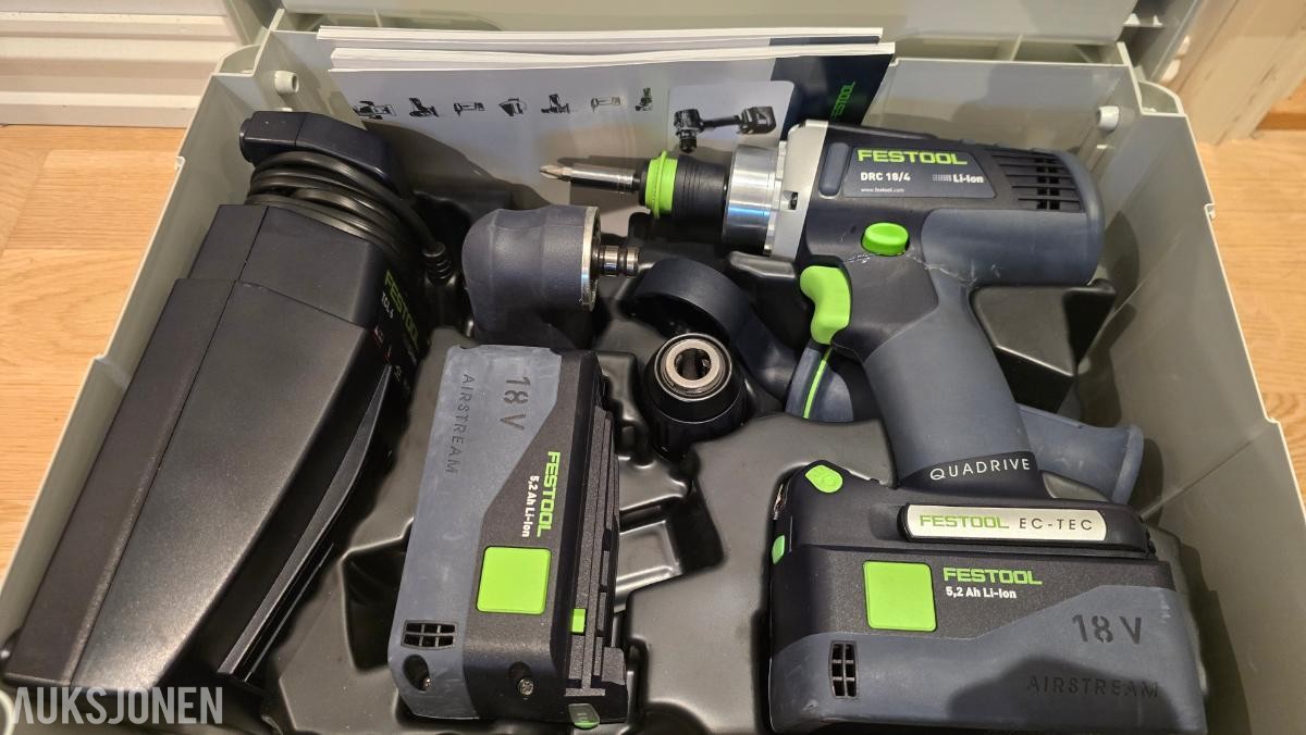 Festool DRC 18/4 Li 5,2-plus batteridrill