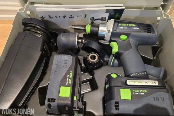 Festool DRC 18/4 Li 5,2-plus batteridrill