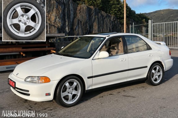 1993 Honda Civic 1.6-0 - Automat - Soltak - Cruise - Importert - Eu-godkjent til - Km: 128000