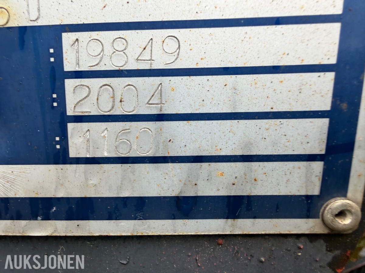 2004 mod. Øveraasen DH285D Plog til lastebil