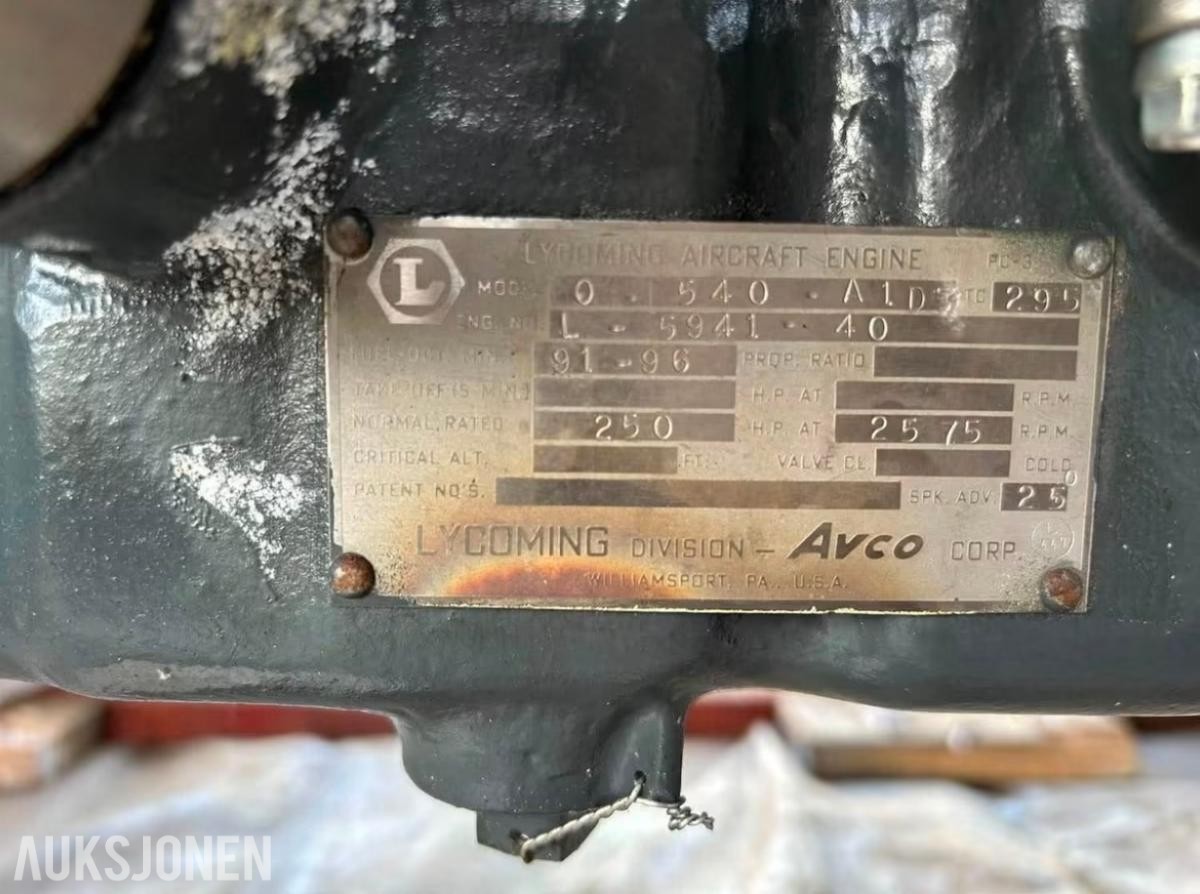 Lycoming O-540 Flymotor 