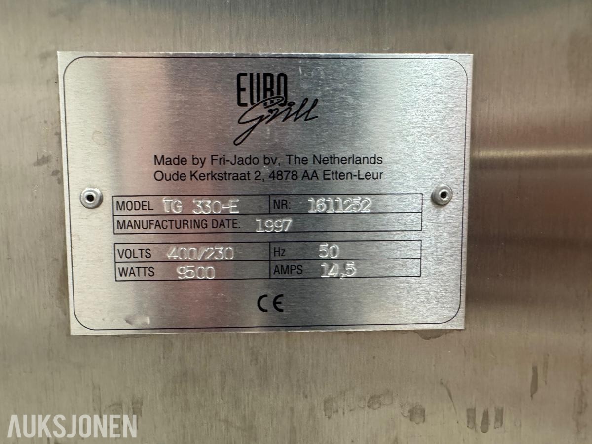 Euro Grill TG 330 – profesjonell varme-/stekeenhet med glassdør og kurver