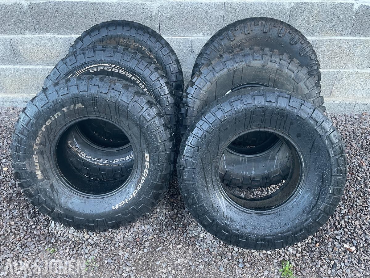 6 stk 37'' Mud Terrain dekk *Ingen minstepris*