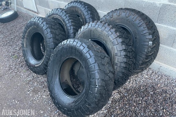 6 stk 37'' Mud Terrain dekk *Ingen minstepris*