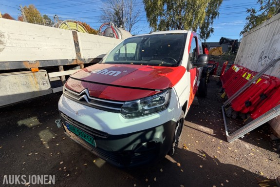 2021 Citroën Berlingo 1.5 diesel - EU-Godkjent - automatisk girkasse - 96 kW - varebil klasse 2 - innredning i lasterommet - REP Objekt