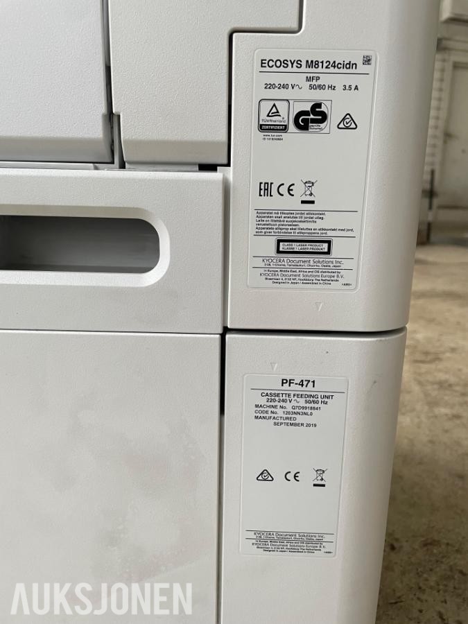 2019 Kyocera Ecosys M8124cidn - printer med toner
