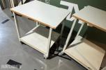 2 stk. transportbord med justerbar høyde