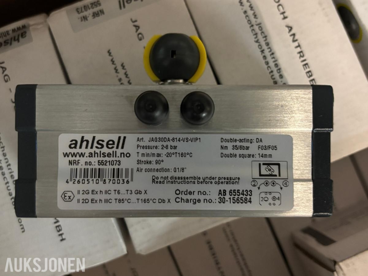 Parti med 15 Pneumatiske Luftstyringer og 4 Butterflyventiler DN50/DN250 - Ubrukt
