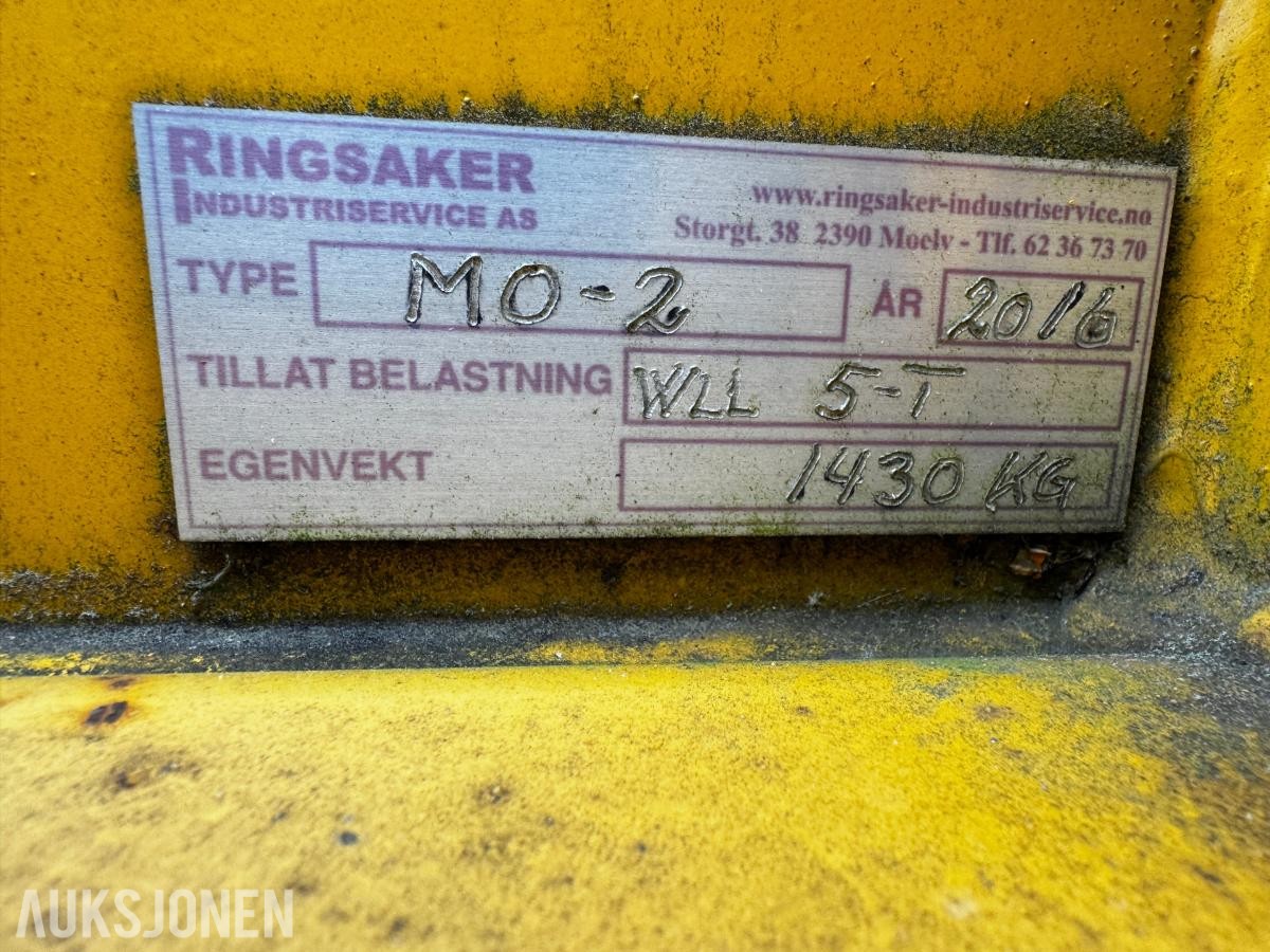2016 Løfteåk for elementer 5 tonn