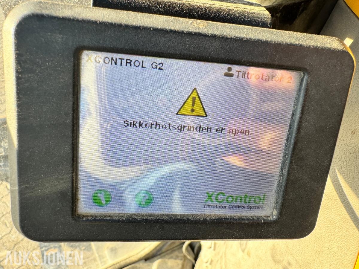 2019 Volvo ECR88D gravemaskin TILTROTATOR 2 SKUFFER SENTRALSMØRING