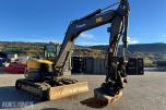 2019 Volvo ECR88D gravemaskin TILTROTATOR 2 SKUFFER SENTRALSMØRING