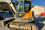 2019 Volvo ECR88D gravemaskin TILTROTATOR 2 SKUFFER SENTRALSMØRING