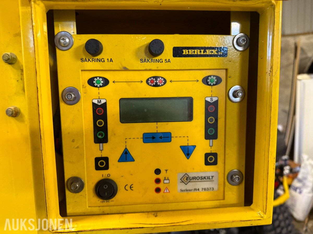 Berlex R4 trafikklys – komplett A/B-sett – radarstyring – LED – mobile vogner