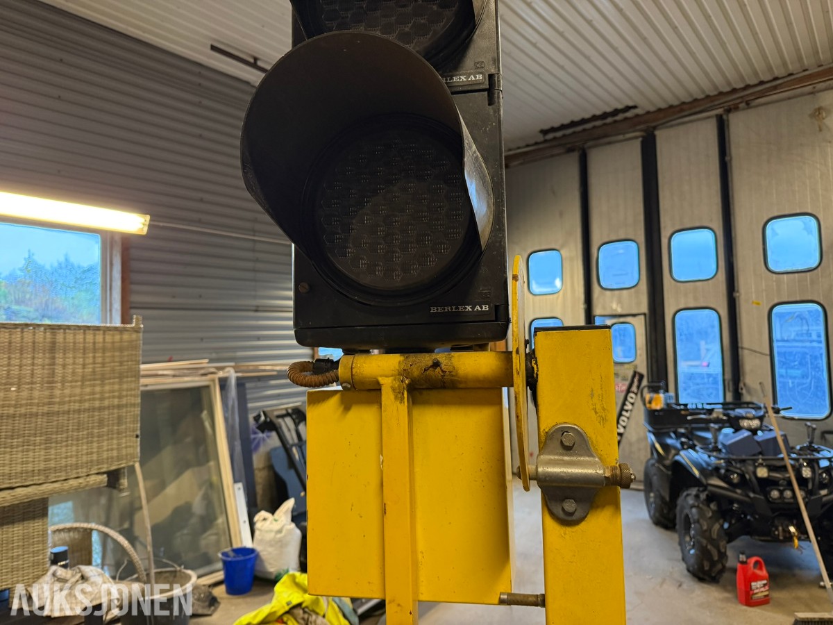 Berlex R4 trafikklys – komplett A/B-sett – radarstyring – LED – mobile vogner