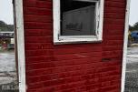 Eldre hjulbrakke / mannskapsbrakke på hjul