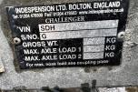 2003 Indespension Challenger maskinhenger – 2 600 kg totalvekt rep objekt