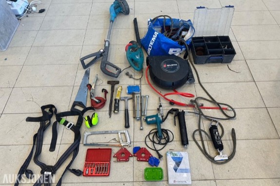 Parti med verktøy og arbeidsutstyr, Makita og Würth