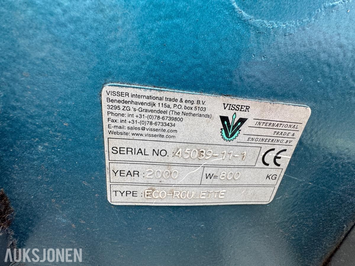 2000 Visser eco roulette trommelsåmaskin 
