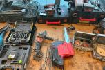Verktøyparti med Milwaukee, Metabo, Makita, Hilti og Hammermax