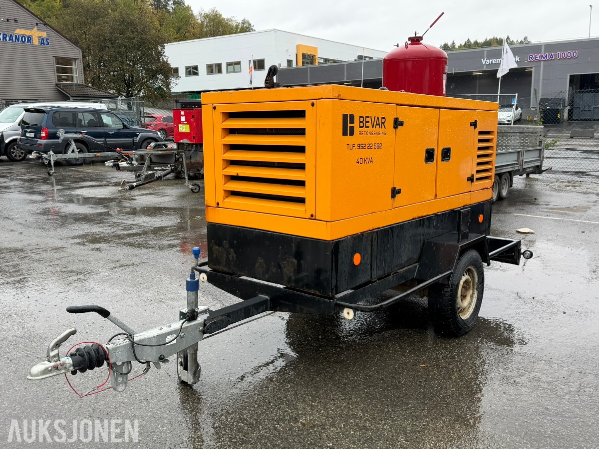 2021 40 kVA dieselaggregat på tilhenger