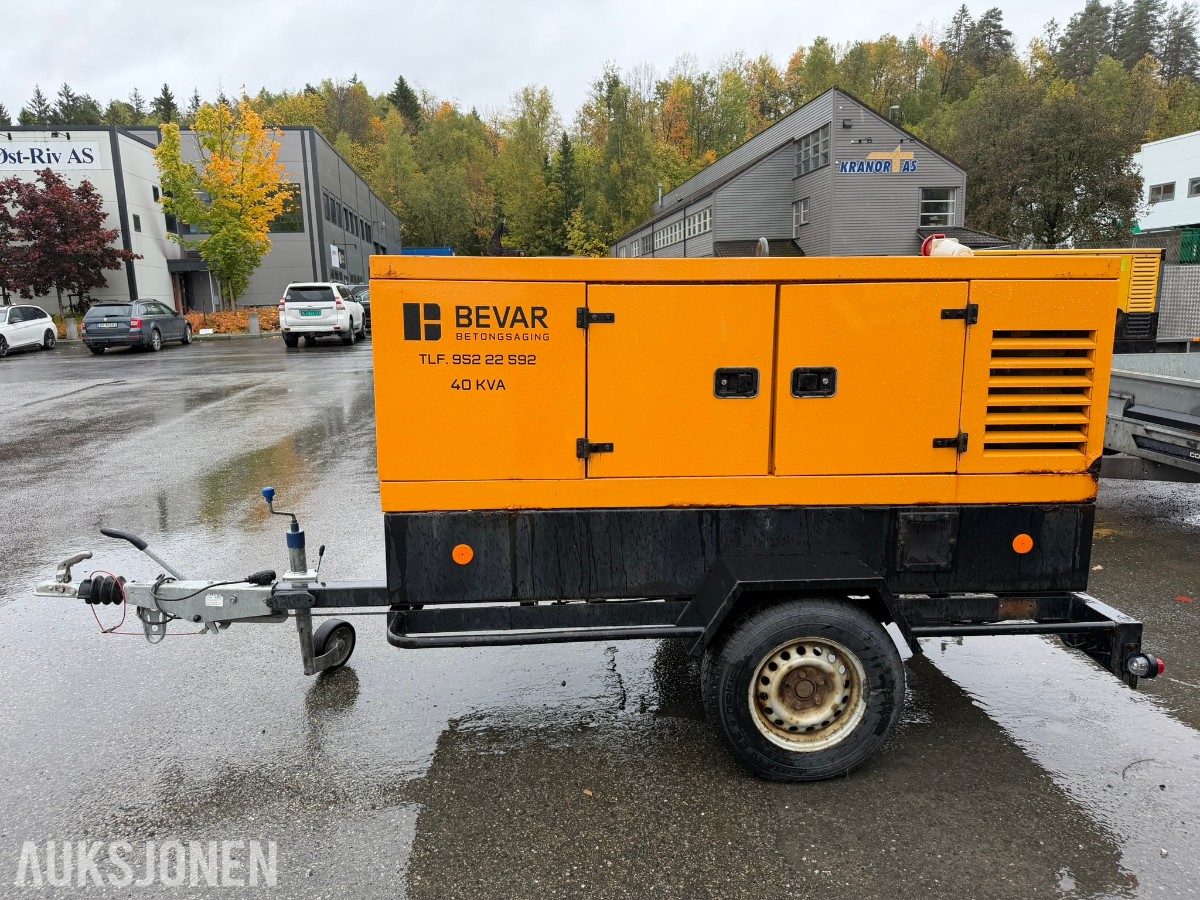 2021 40 kVA dieselaggregat på tilhenger