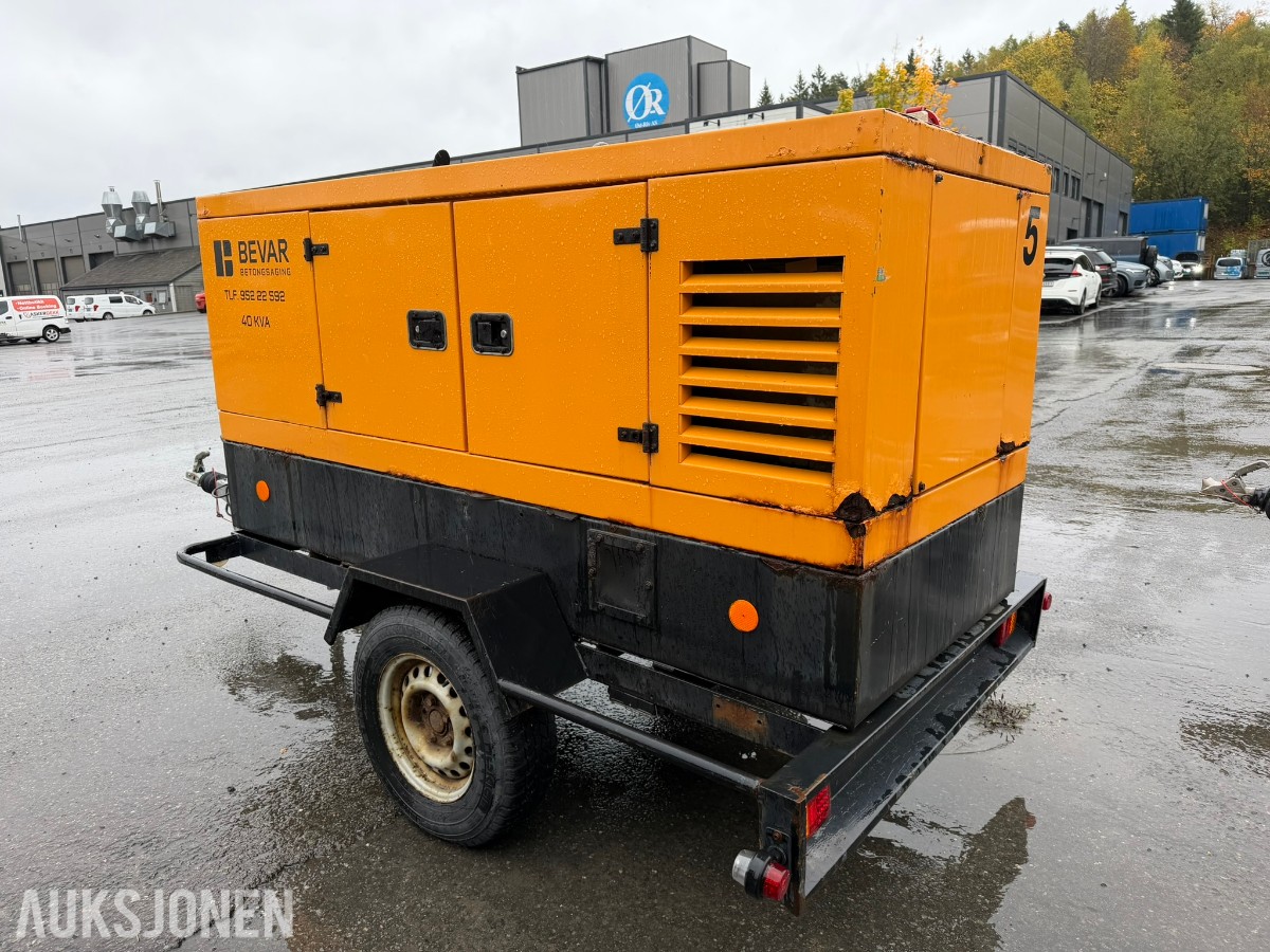 2021 40 kVA dieselaggregat på tilhenger