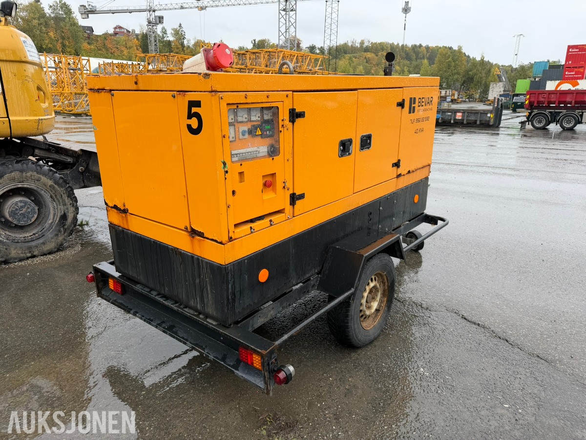 2021 40 kVA dieselaggregat på tilhenger