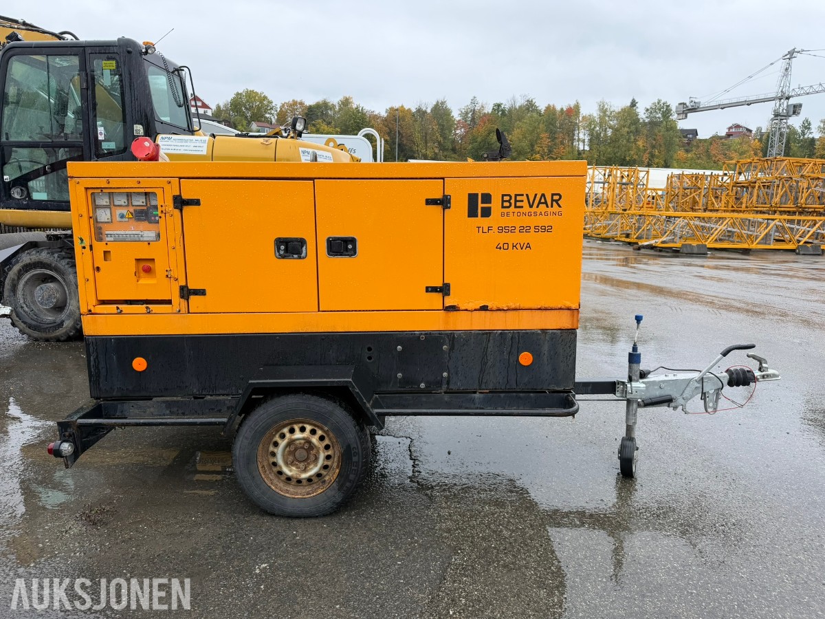 2021 40 kVA dieselaggregat på tilhenger