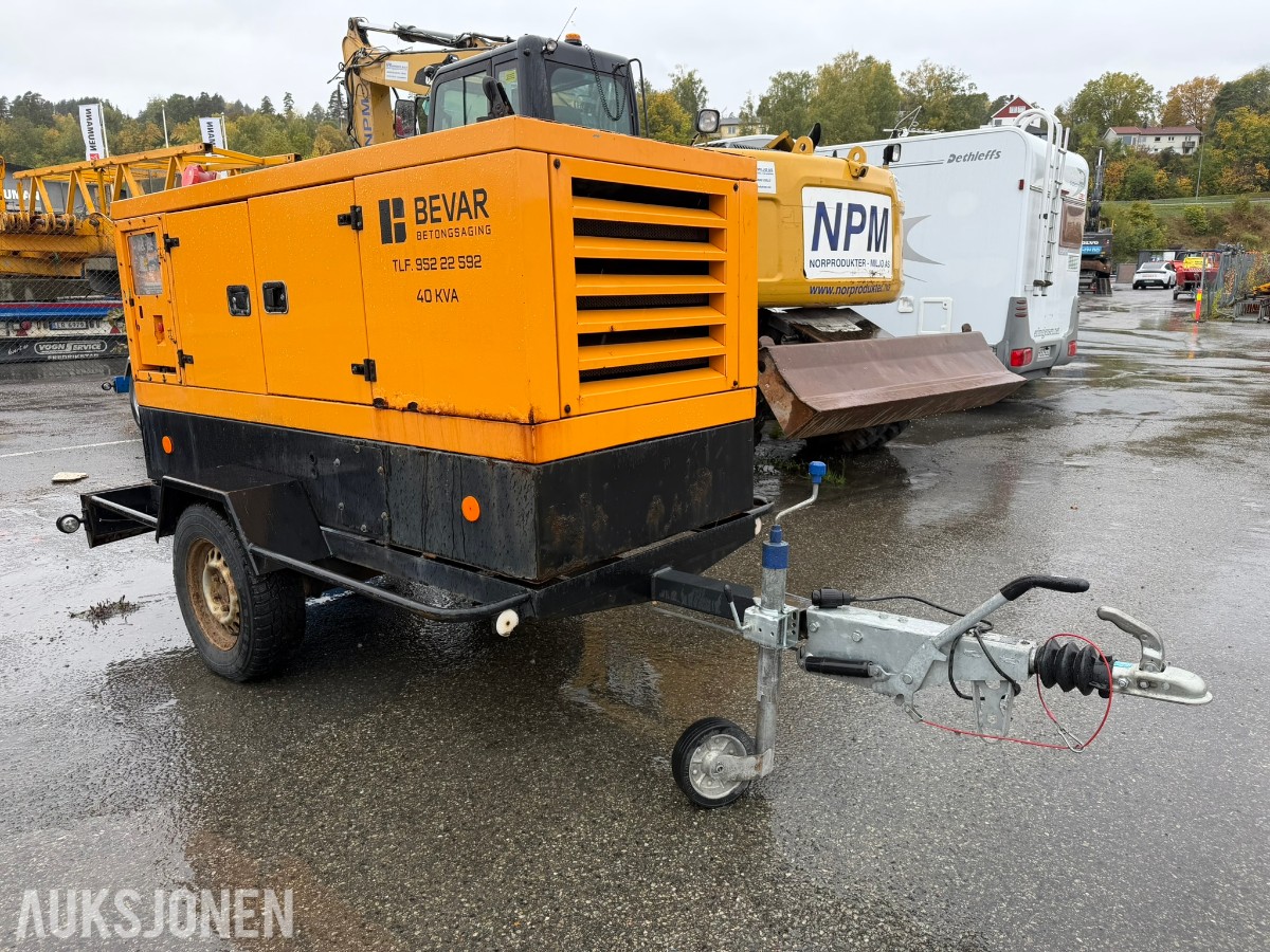 2021 40 kVA dieselaggregat på tilhenger