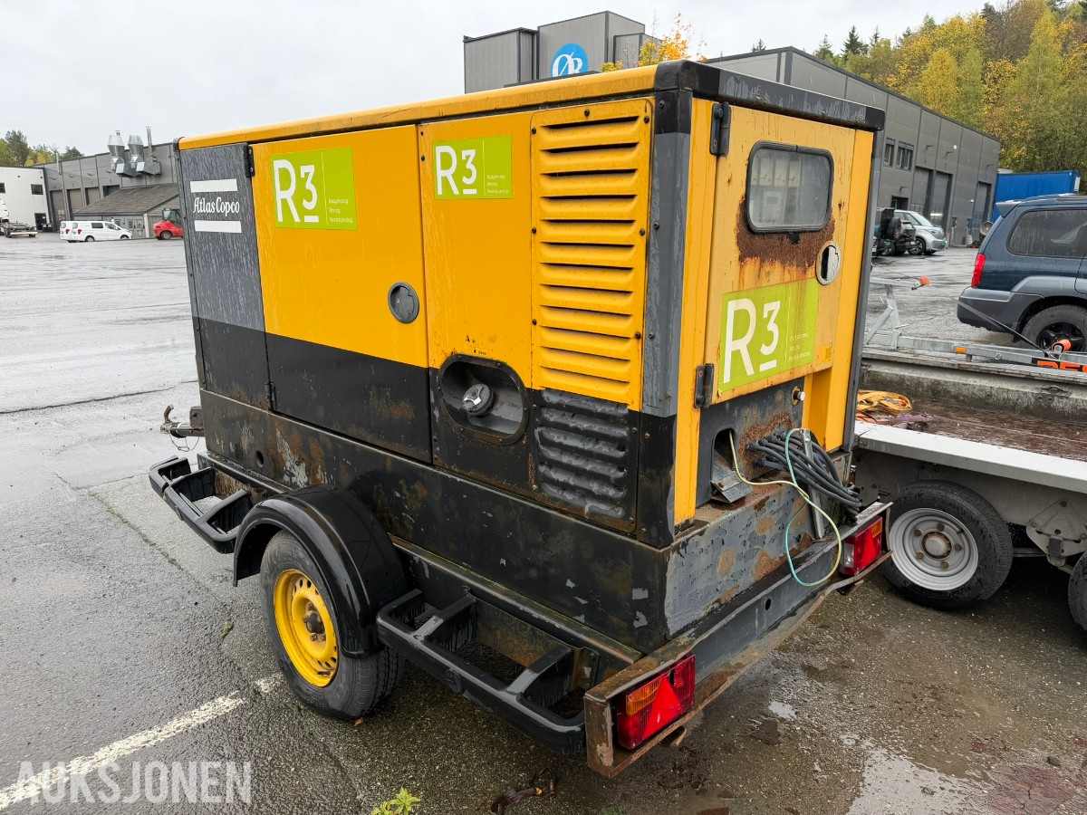 Atlas Copco QAS 60 Dieselaggregat på tilhenger