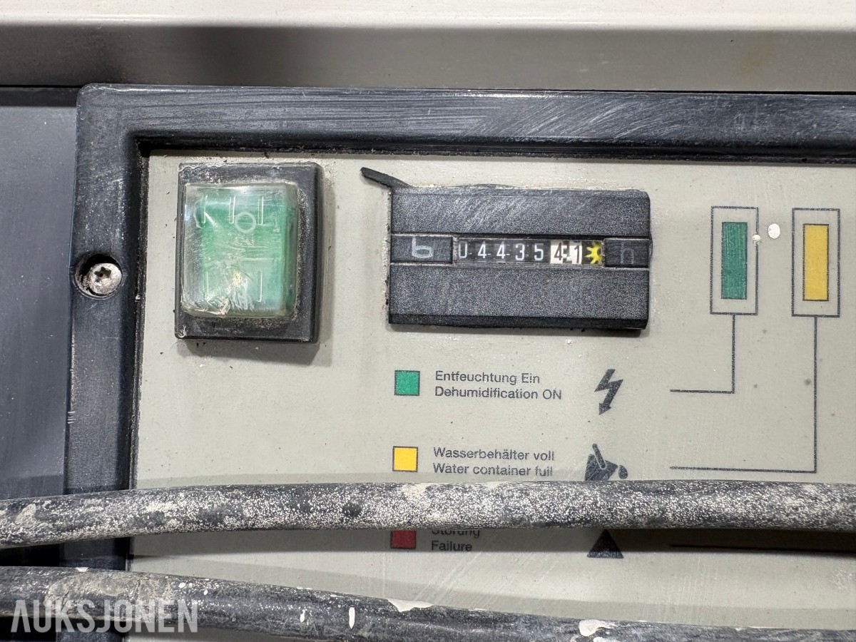 byggavfukter / luftavfukter med timeteller og hjul