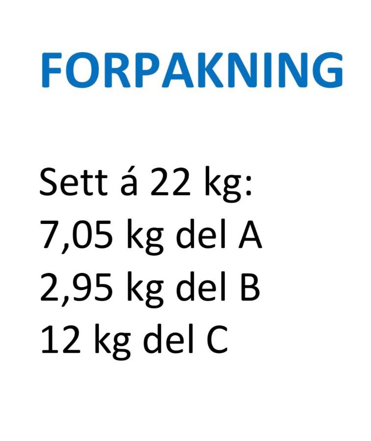 Epoxy 3-komponent 150 kg - Leveringsklar