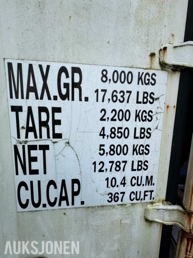 2002 Maristar Container - 8 fot - ca 10 m3