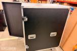 Skumkanon med pumpe, væskebeholder og flightcase på hjul