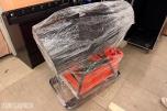 Skumkanon med pumpe, væskebeholder og flightcase på hjul