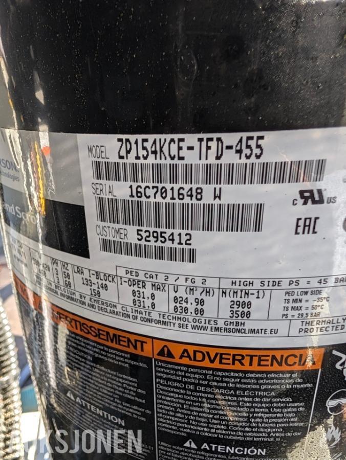 Aermec 129Kw varmepumpe NRL0600XH00T8ZZ