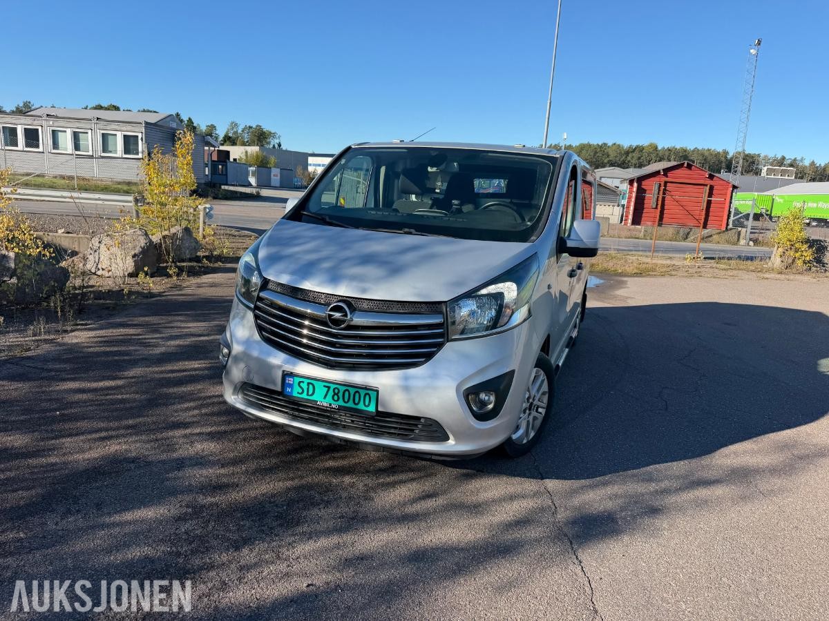 2015 OPEL VIVARO 1,6D 120HK,EU-OK 5-2027,2xSKYVEDØRER, 183000KM