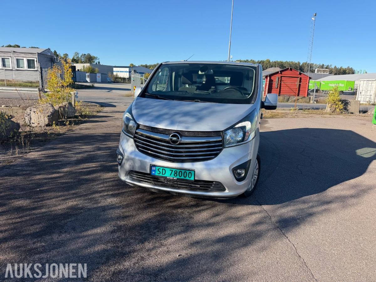 2015 OPEL VIVARO 1,6D 120HK,EU-OK 5-2027,2xSKYVEDØRER, 183000KM